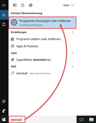 Kassensoftware deinstallieren