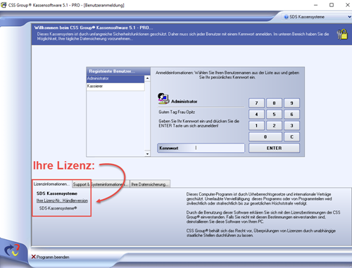 Ihre Kassensoftware Lizenz Bild Ihre Kassensoftware Lizenz