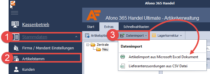 Artikelimport