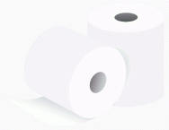Thermo Bonrolle mit Bewirtungstext 80mm