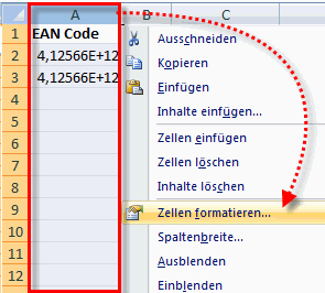 6_Kassensystem_Einzelhandel_2008_Importproblem_EAN_als_Formel_Spalte_formatieren.gif