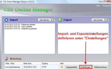 Einrichtung_Onlineshop_Schnittstelle_Kassensystem_Einzelhandel_2008_modified_eCommerce_Klick_auf_Einstellungen.png